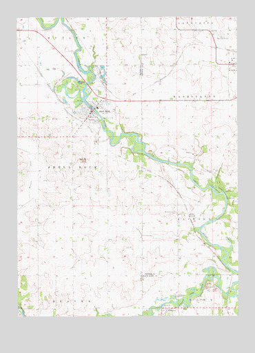 Shell Rock, IA USGS Topographic Map