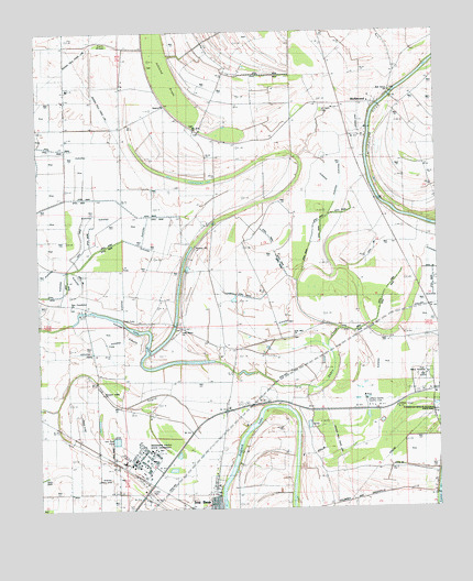 Shellmound, MS USGS Topographic Map