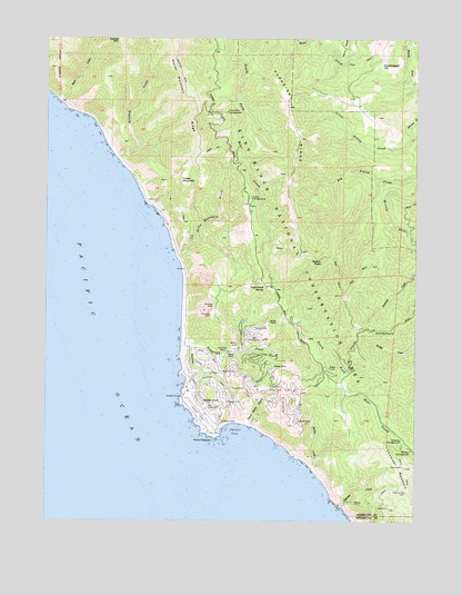 Shelter Cove, CA USGS Topographic Map