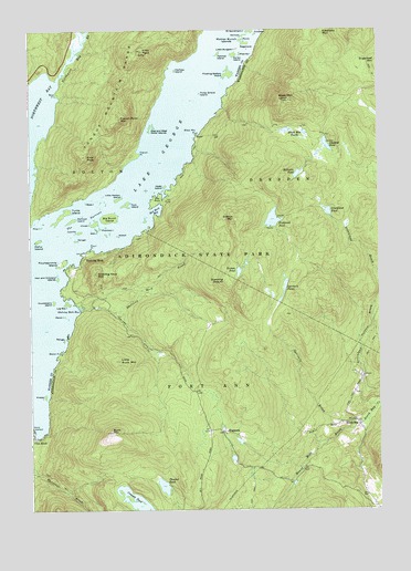 Shelving Rock, NY USGS Topographic Map