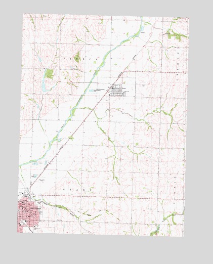 Shenandoah East, IA USGS Topographic Map
