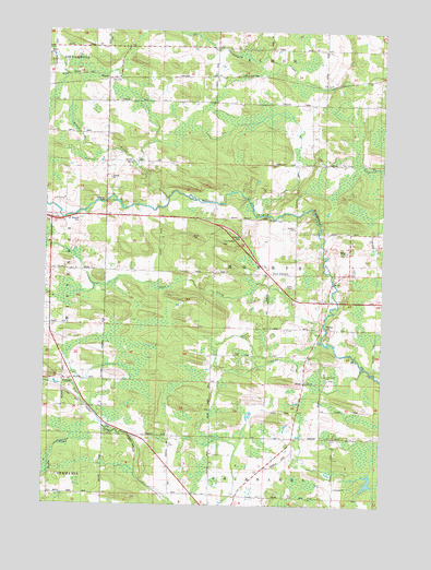Shepley, WI USGS Topographic Map