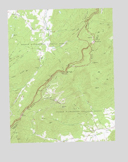 Sherando, VA USGS Topographic Map