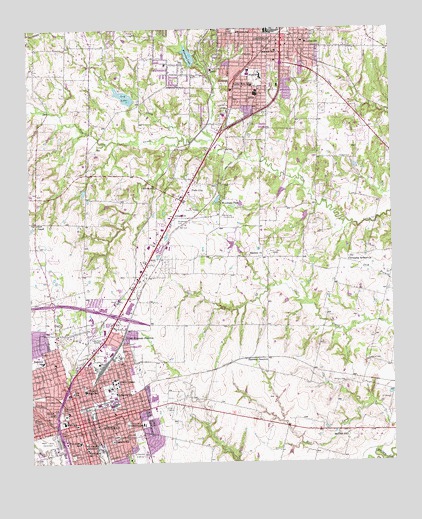 Sherman, TX USGS Topographic Map