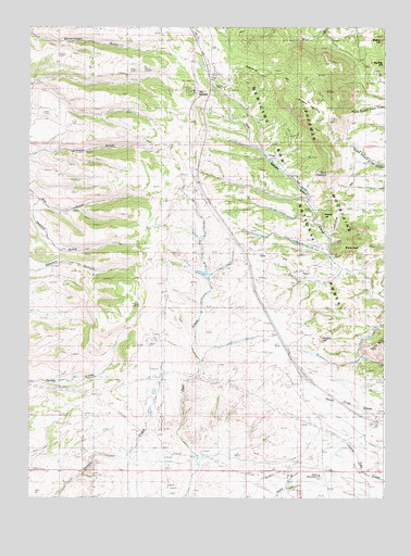 Sherman Mountains West, WY USGS Topographic Map