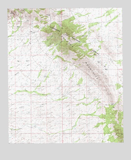 Black Diamond Peak, AZ USGS Topographic Map