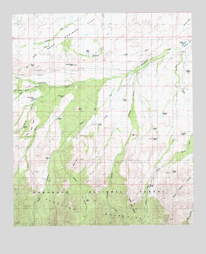 Shingle Mill Mountain, AZ USGS Topographic Map