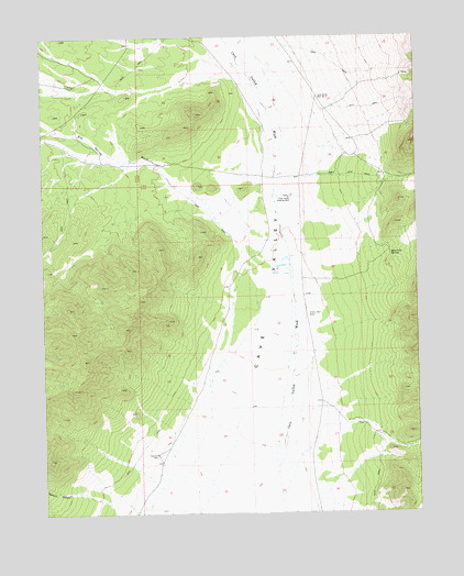 Shingle Pass SE, NV USGS Topographic Map