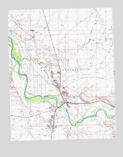Shiprock, NM USGS Topographic Map
