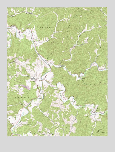 Shirley, WV USGS Topographic Map
