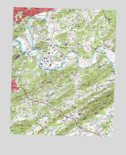 Shooks Gap, TN USGS Topographic Map