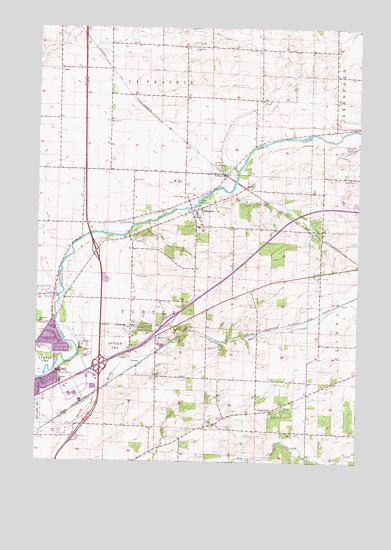 Shopiere, WI USGS Topographic Map