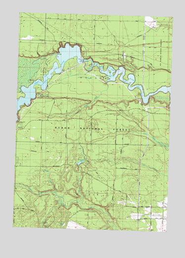 Sid Town, MI USGS Topographic Map