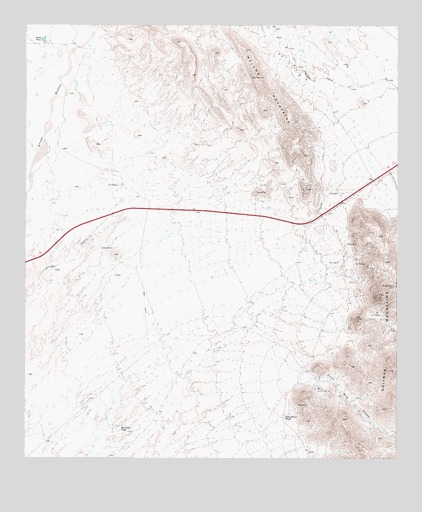 Silver King Canyon, TX USGS Topographic Map