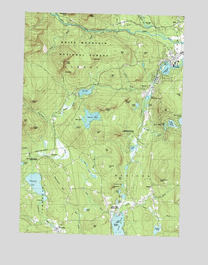 Silver Lake, NH USGS Topographic Map
