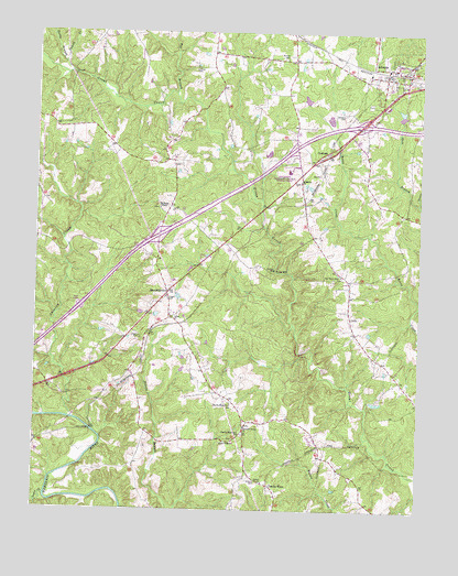Alberta, VA USGS Topographic Map