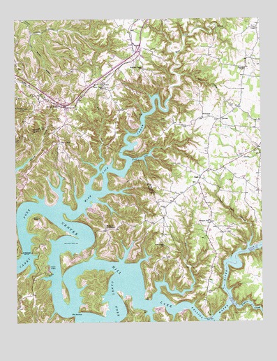 Silver Point, TN USGS Topographic Map
