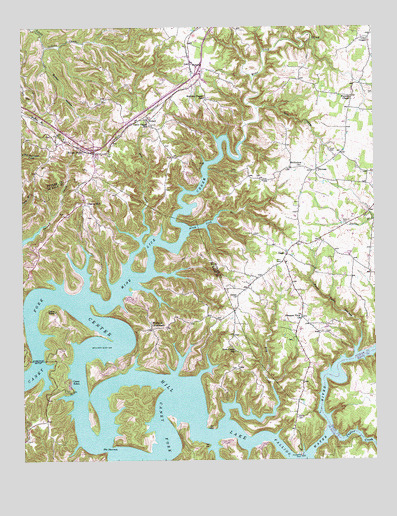 Silver Point, TN USGS Topographic Map