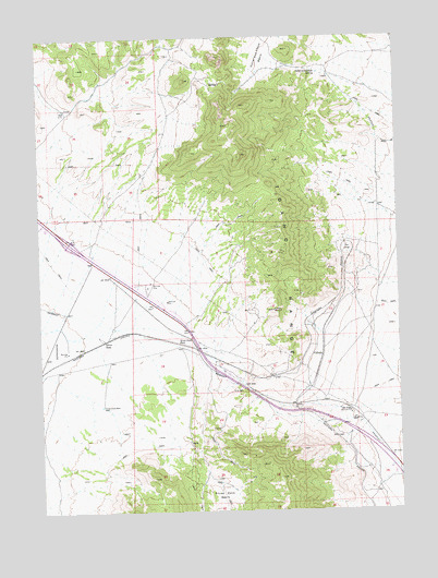 Silver Zone Pass, NV USGS Topographic Map