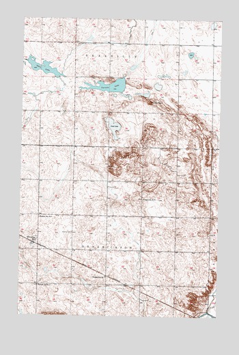 Simcoe, ND USGS Topographic Map