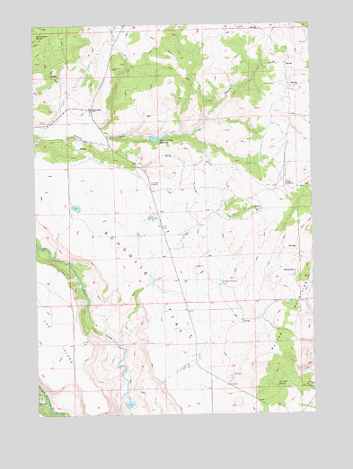 Simnasho, OR USGS Topographic Map