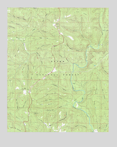 Simpson, AR USGS Topographic Map