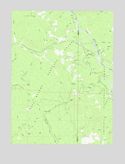 Sims Mountain, CA USGS Topographic Map