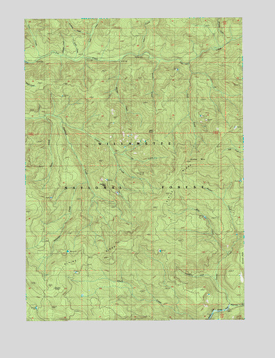 Sinker Mountain, OR USGS Topographic Map