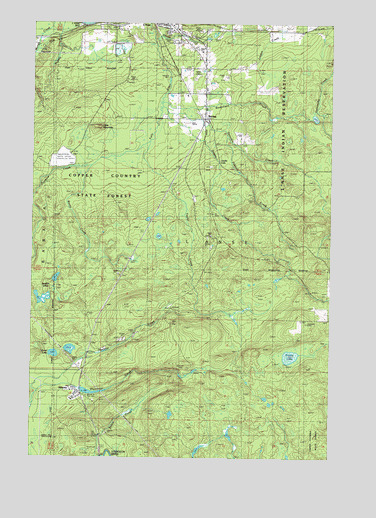 Alberta, MI USGS Topographic Map