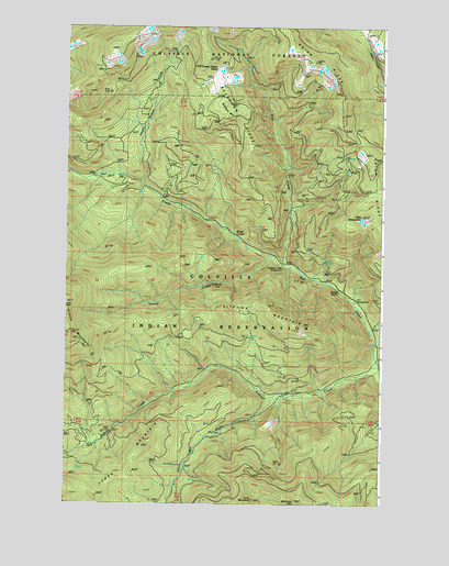 Sitdown Mountain, WA USGS Topographic Map