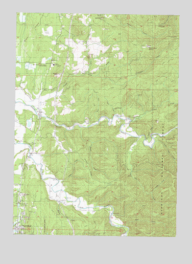 Sixes, OR USGS Topographic Map
