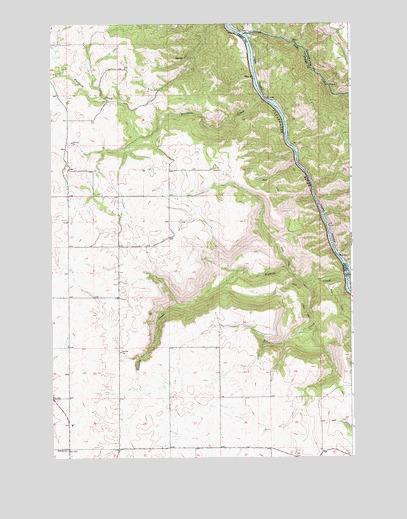 Sixmile Creek, ID USGS Topographic Map