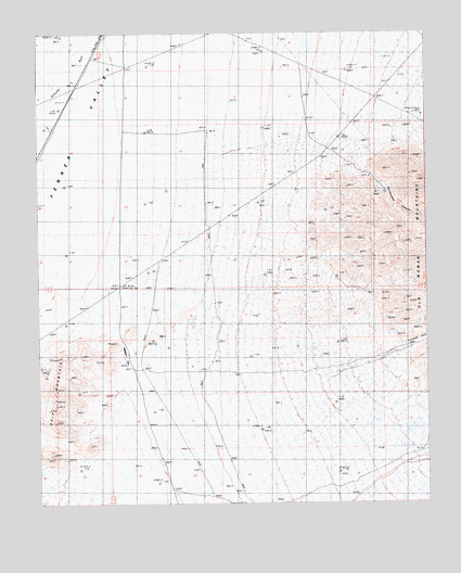 Skeleton Pass, CA USGS Topographic Map