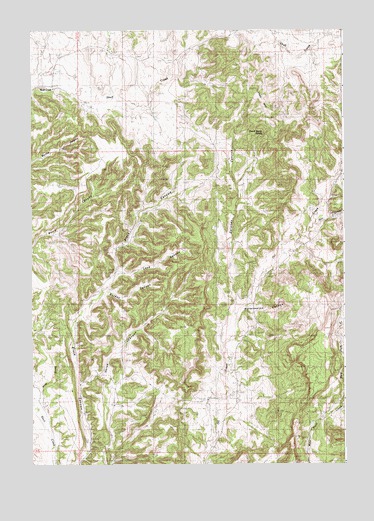 Skull Creek, WY USGS Topographic Map