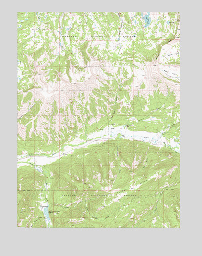Slader Basin, UT USGS Topographic Map