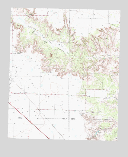 Slaton NE, TX USGS Topographic Map