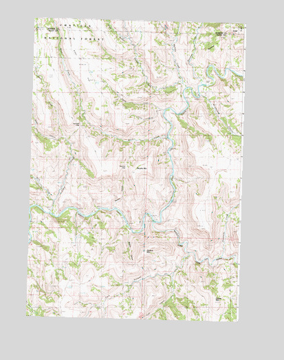 Slickear Mountain, OR USGS Topographic Map