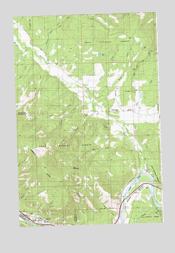 Alberton, MT USGS Topographic Map