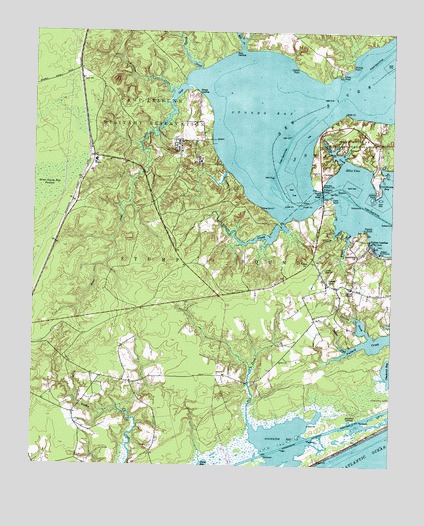 Sneads Ferry, NC USGS Topographic Map