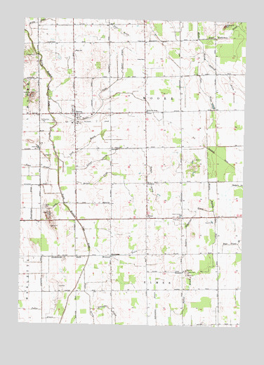 Snover, MI USGS Topographic Map