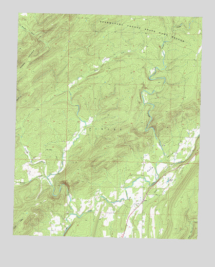 Snow, OK USGS Topographic Map