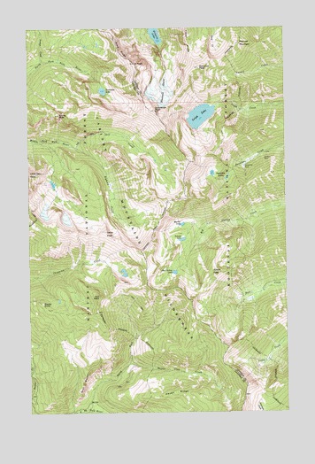 Snowshoe Peak, MT USGS Topographic Map