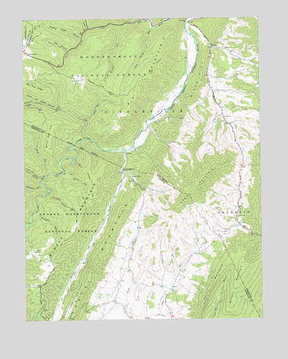Snowy Mountain, WV USGS Topographic Map