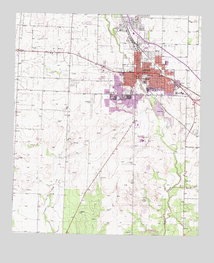 Snyder, TX USGS Topographic Map