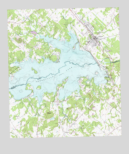 Somerville, TX USGS Topographic Map