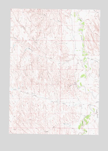 Somerville Flats West, WY USGS Topographic Map