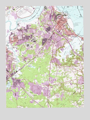 South Amboy Nj Map South Amboy, Nj Topographic Map - Topoquest