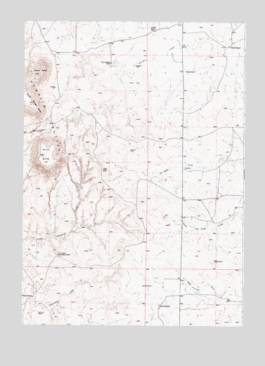 South Butte, WY USGS Topographic Map