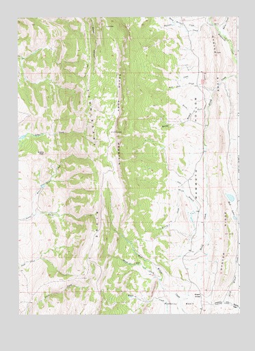 South Fork Mountain, WY USGS Topographic Map