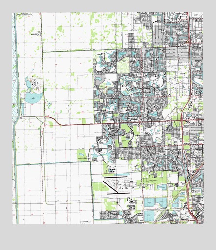 South Miami NW, FL USGS Topographic Map
